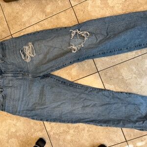 Distressed Levi Jeans